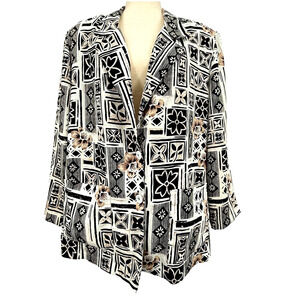G.W. Graff Vintage Jacket Women's 14 Blazer Collared Artistic Mid-Century Retro